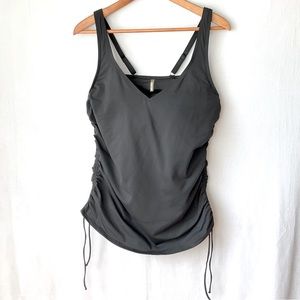 Lands' End Black Women's One Piece Swimsuit